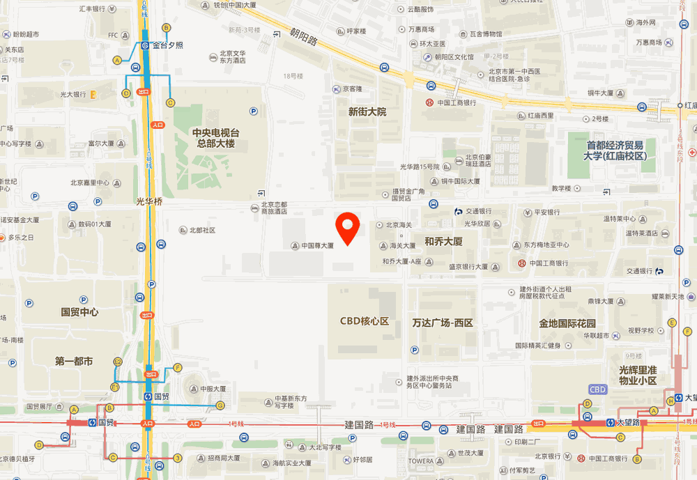 正大中心位置地图